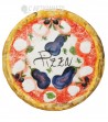 Piatto Pizza in Ceramica Decoro Melanzane