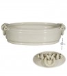 Centrotavola in ceramica bianco antico