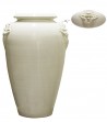 Portaombrelli in ceramica decoro bianco antico