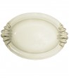 Oval ceramic centerpiece