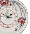 Orologio in ceramica decoro lilium