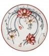 Ceramic cupped plate.