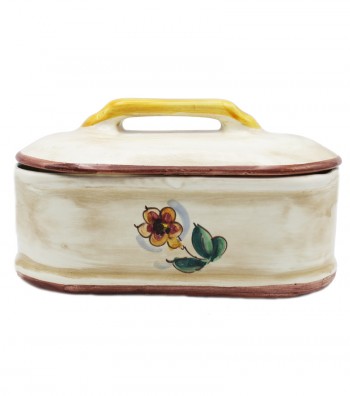Scatola in ceramica dipinta a mano parte retro