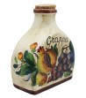 Ceramic bottle for grapes decor pomegranate and grapes