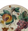 Ceramic plate decor pomegranate and grapes
