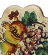 Appoggia pentola decoro uva e melograno