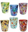 Arlecchino water Glass mixed colors