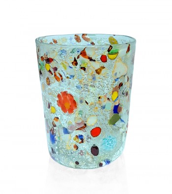 Arlecchino water Glass light blue