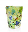 Arlecchino water Glass green