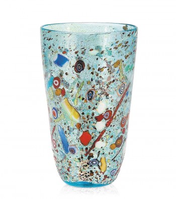 Conical Harlequin Vase light blue