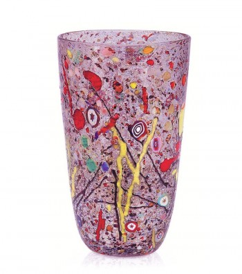 Conical Harlequin Vase violet