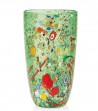 Conical Harlequin Vase green