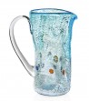Crumpled Drop Carafe light blue