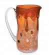 Crumpled Drop Carafe orange