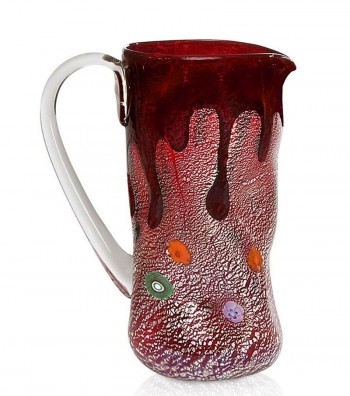 Crumpled Drop Carafe violet