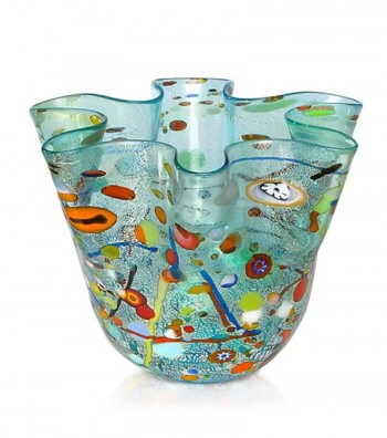 Harlequin Handkerchief Vase LIGHT BLUE