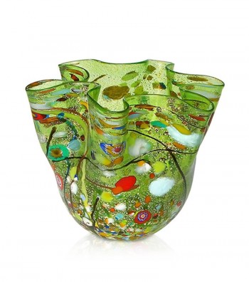 Harlequin Handkerchief Vase green