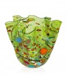 Harlequin Handkerchief Vase green