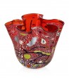 Harlequin Handkerchief Vase red