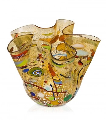 Harlequin Handkerchief Vase yellow