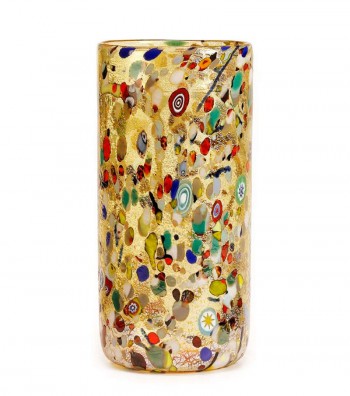 Cylindrical Harlequin Vase yellow