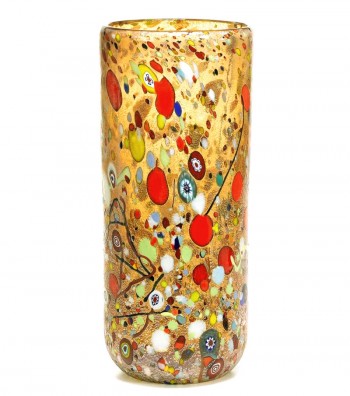 Cylindrical Harlequin Vase yellow