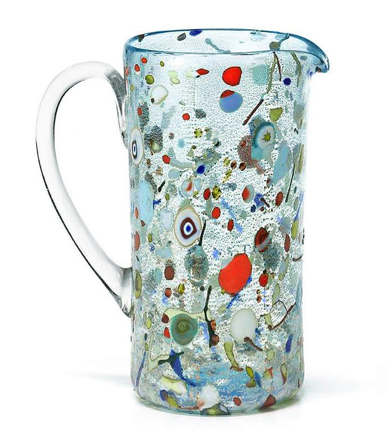 Harlequin Cylindrical Jug light blue