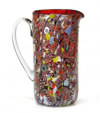 Harlequin Cylindrical Jug red