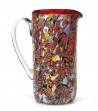 Harlequin Cylindrical Jug red