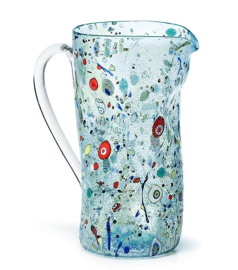 Harlequin Crumpled Carafe light blue