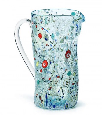 Harlequin Crumpled Carafe light blue
