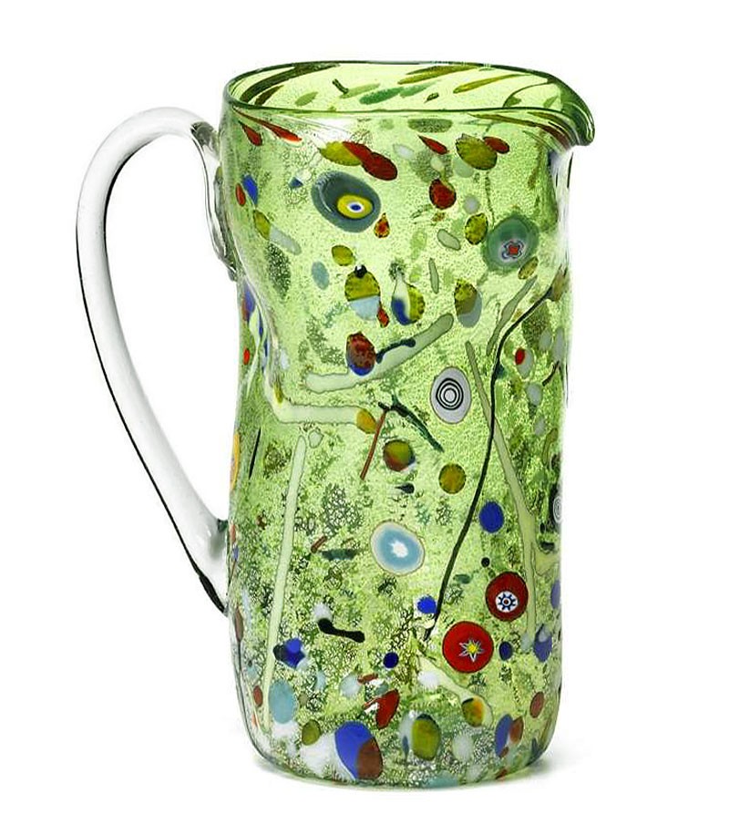 Harlequin Crumpled Carafe green