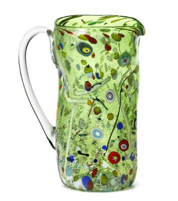 Harlequin Crumpled Carafe green