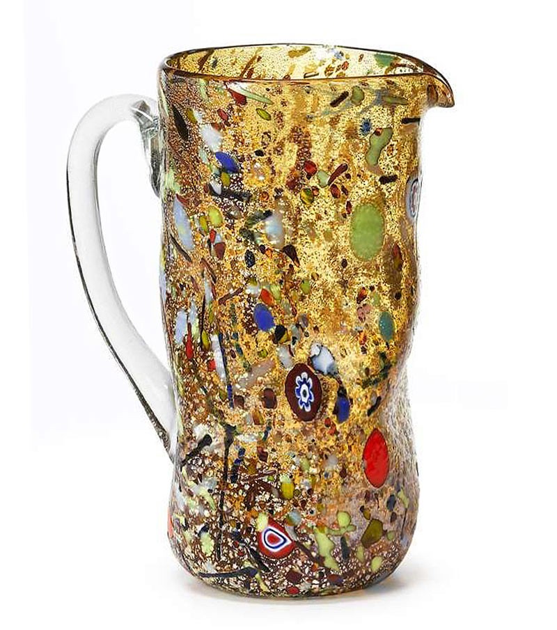 Harlequin Crumpled Carafe yellow