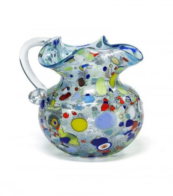 Harlequin Handkerchief Jug light blue