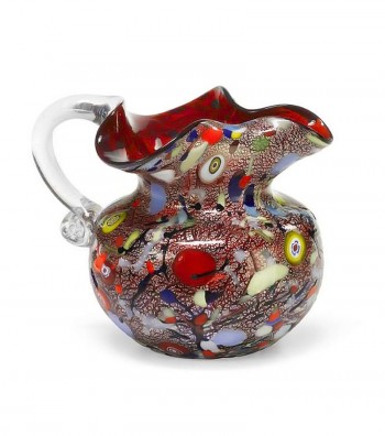 Harlequin Handkerchief Jug red