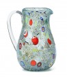 Round Harlequin Jug light blue