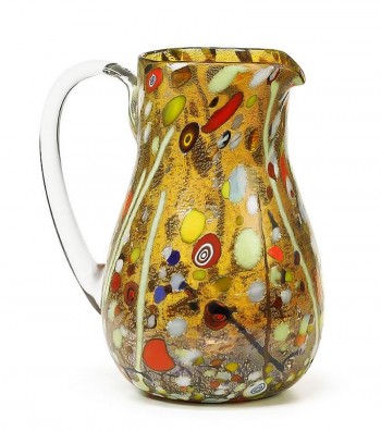 Round Harlequin Jug yellow