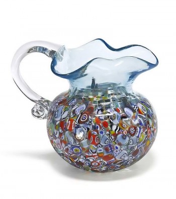 Harlequin Handkerchief Jug light blue