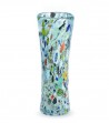 Harlequin Vase in murano glass light blue
