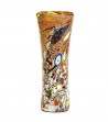 Harlequin Vase in murano glass yellow