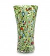 Harlequin Vase in Murano Glass verde