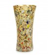 Harlequin Vase in Murano Glass yellow
