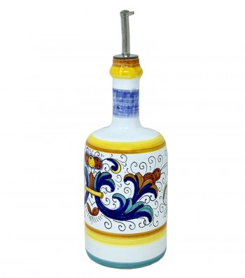 Oliera in ceramica decorata a mano