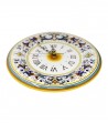 Orologio in ceramica dipinto a mano