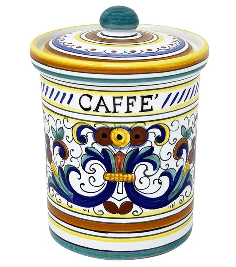 Barattolo Ermetico per Caffè in ceramica Ricco Deruta