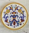 Ceramic desert plate hand painted
