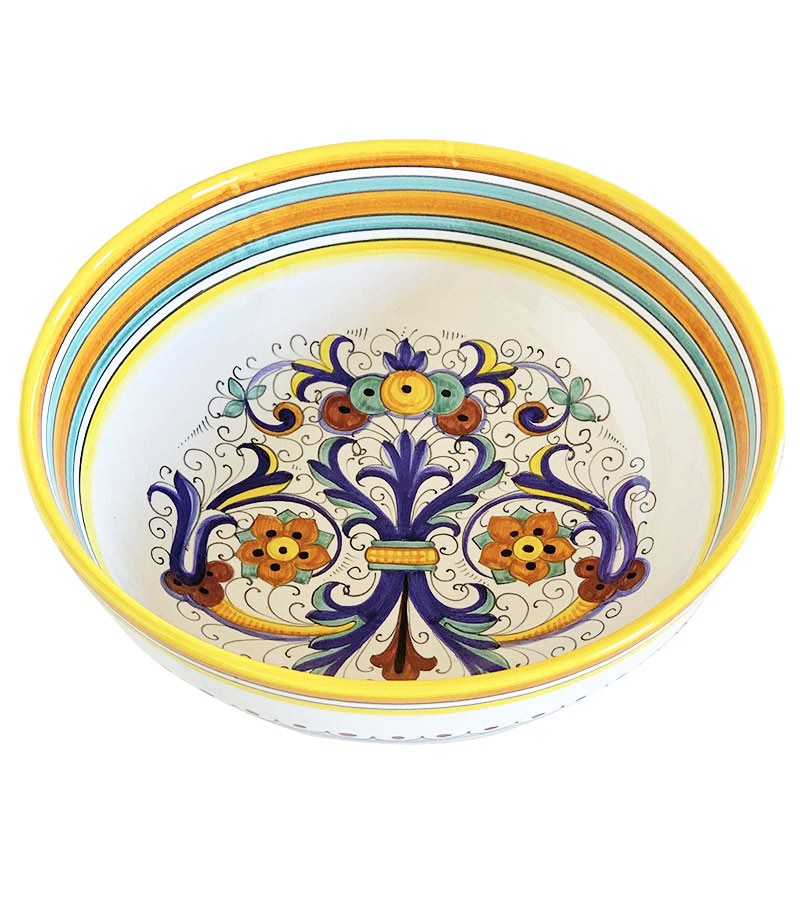 Salad bowl hand painted